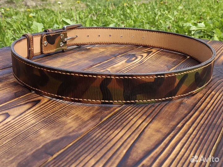 Ремень из натуральной кожи. Ручная работа
