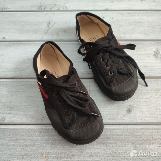 Кеды для ушу чёрные 29
