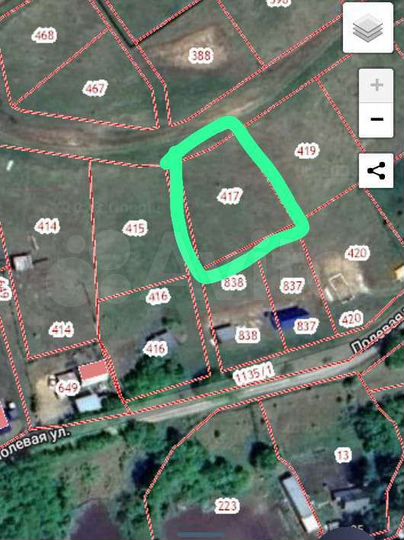 Участок 10 сот. (СНТ, ДНП)