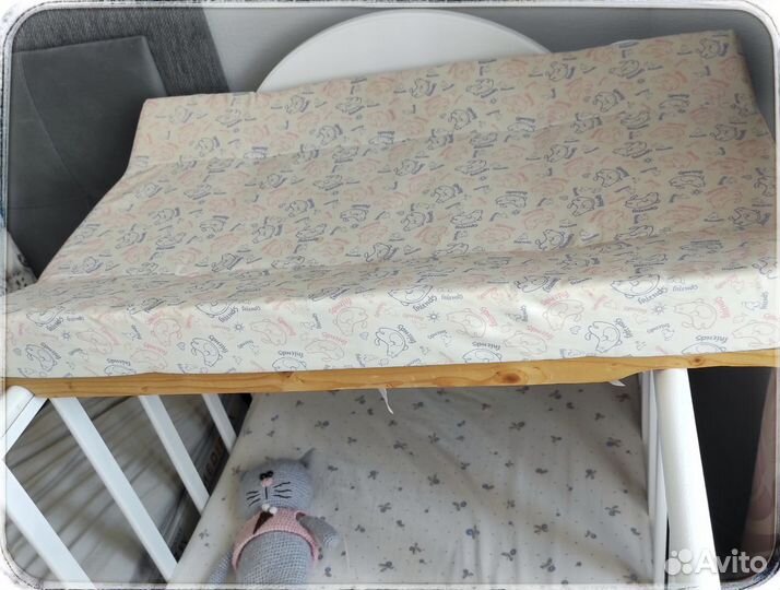 Пеленальная доска на кроватку 80х50
