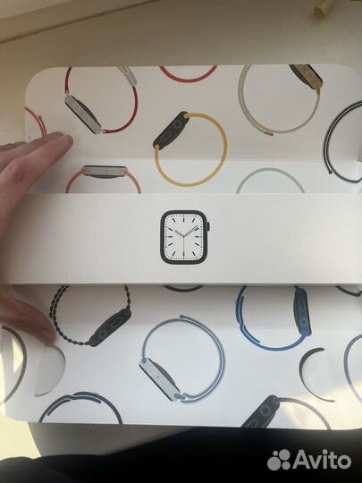 Коробка от apple watch 7 41mm зеленые