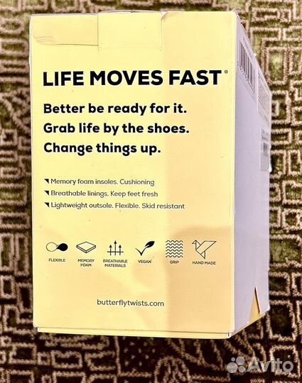 Балетки butterfly twist, черные 38 р, реально 37