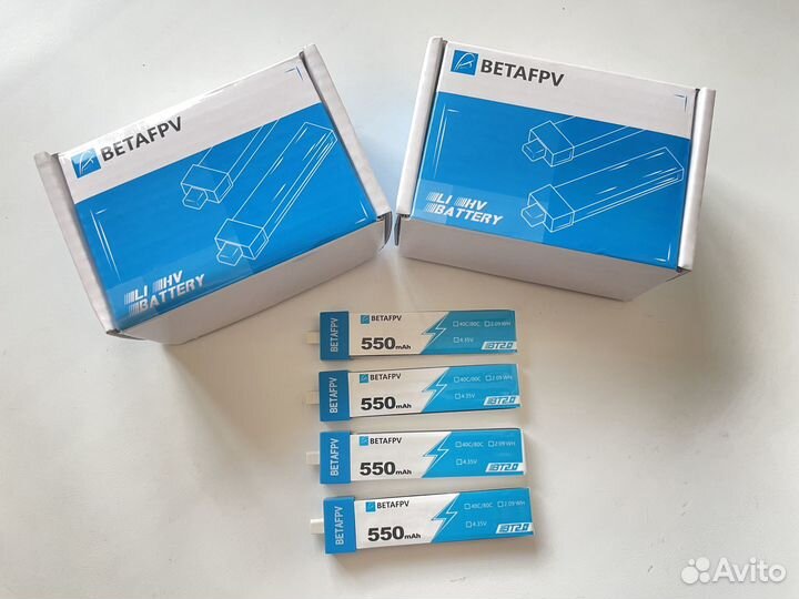 Аккумуляторы betafpv 550mAh BT 2.0 1S для Cetus X