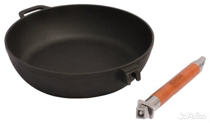 Сковорода Биол 0328 28 см, съемная ручка