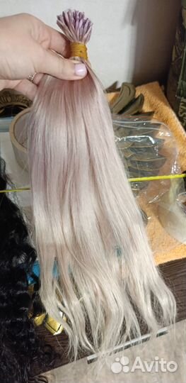 Волосы для наращивания блонд
