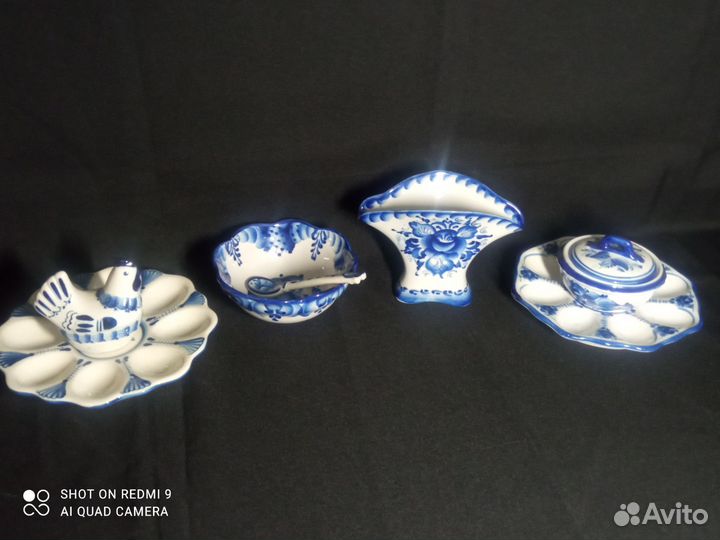 Коллекция Гжели. Штофы. Посуда