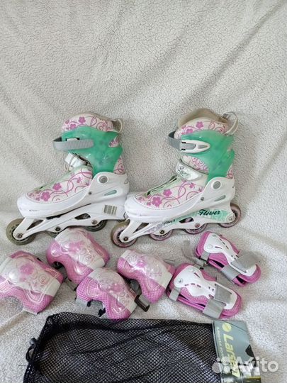 Роликовые коньки раздвижные женские