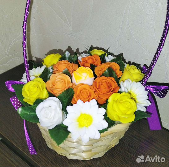 Букет цветов из мыла