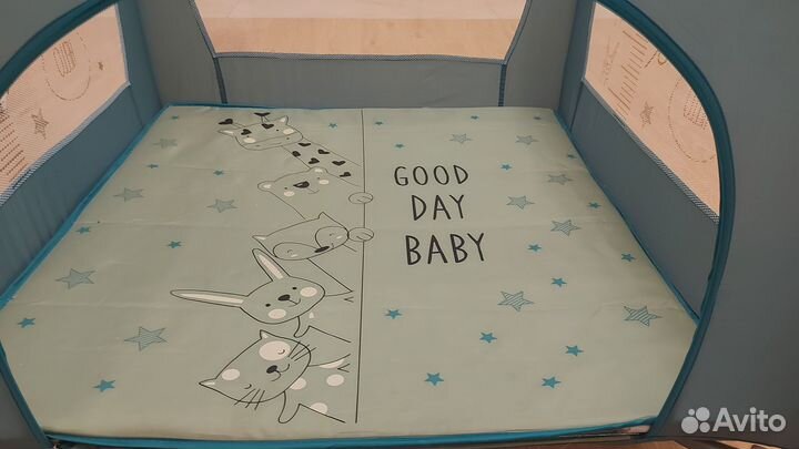Детский квадратный манеж 90х90 AmaroBaby