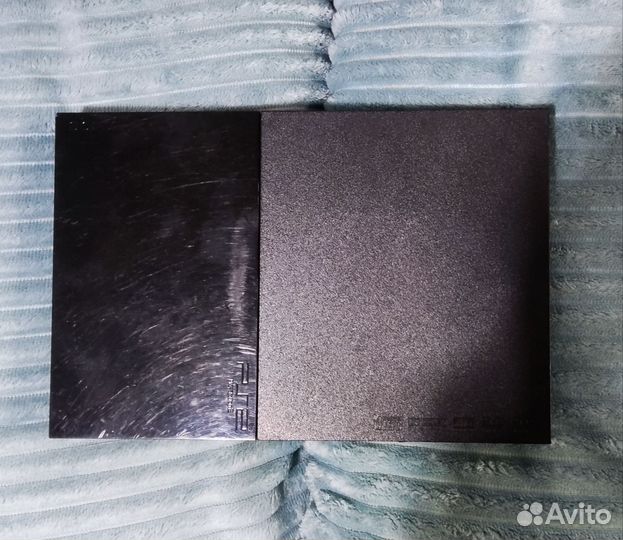 Sony PlayStation 2 slim и 34 диска с играми