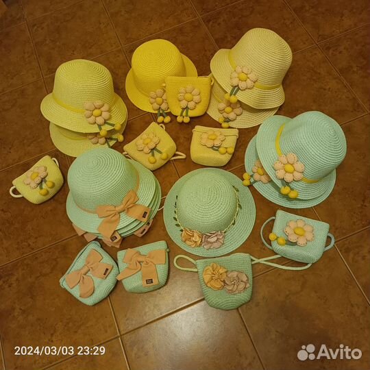 Набор шляпка и сумочка для девочки
