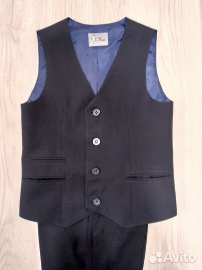 Школьный костюм для мальчика 140 синий