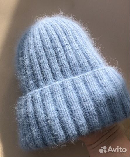 Шапка из ангоры (пух норки)