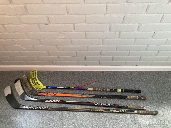 Клюшки хоккейные. Левый хват