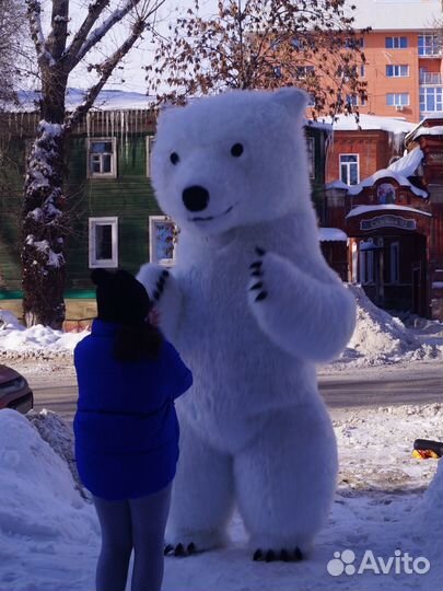 Поздравление от белого мишки