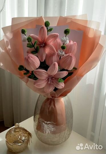 Букет из синельной проволоки