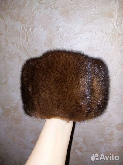 Норковая шапка мужская