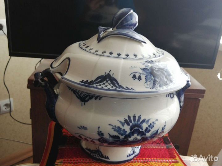 Супница. Старая гжель из СССР