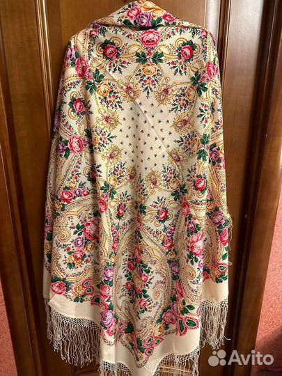 Павловопосадский платок шерсть 148