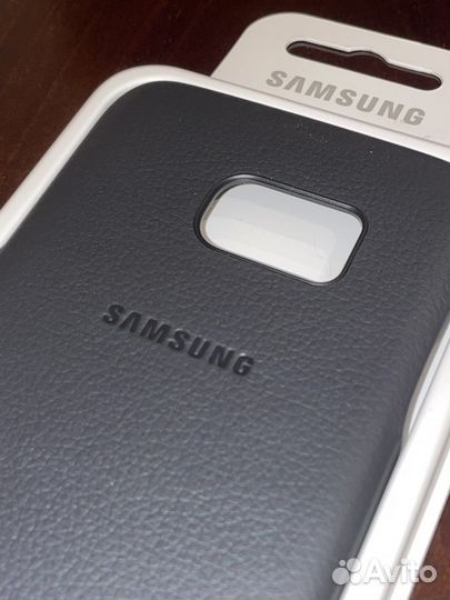 Samsung galaxy S7 edge Чехол Leather Cover новый