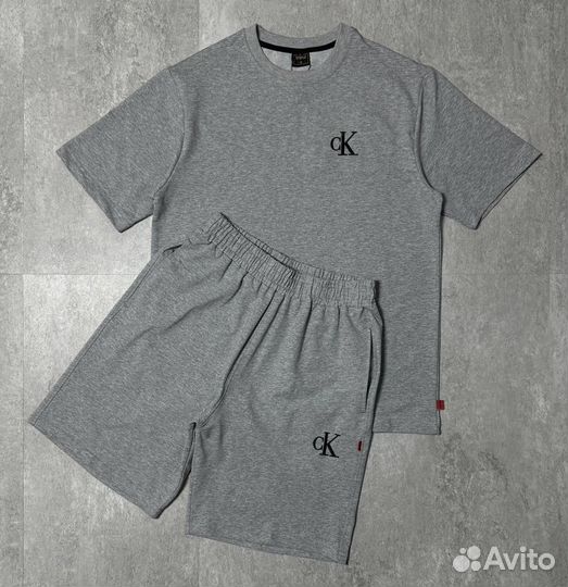 Летний костюм calvin klein шорты+футболка