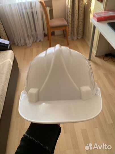 Каска строительная белая