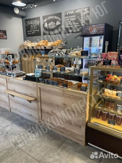 Витрина для пекарни выпечки мармелада пиццерии