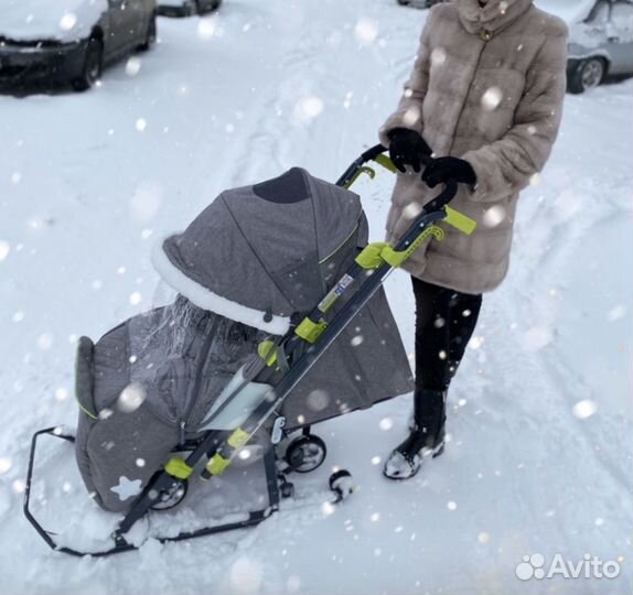 Санки коляска ника 7-3