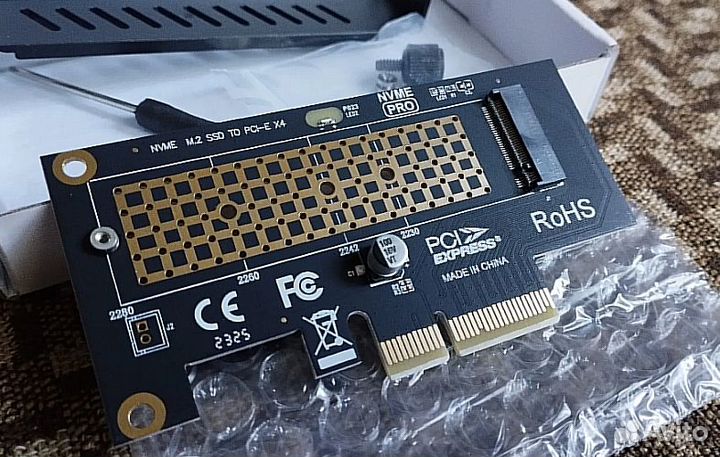 Переходник pci e- SSD m.2