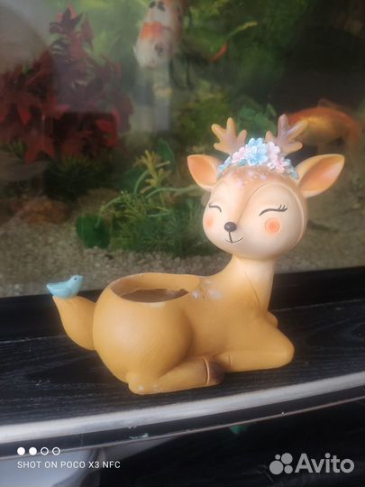 Кашпо для кактуса и суккулентов олененок