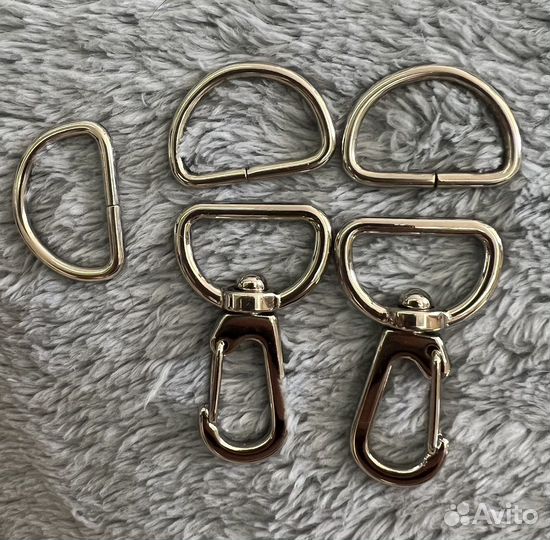 Фурнитура для сумок, карабины, замки, кольца
