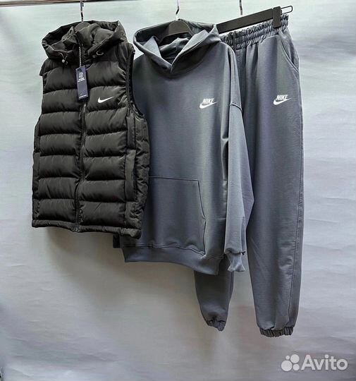 Костюм спортивный тройка Nike мужской без флиса