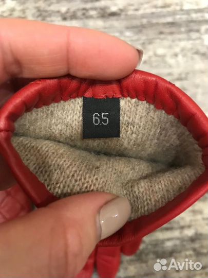 Перчатки женские кожаные размер 6.5