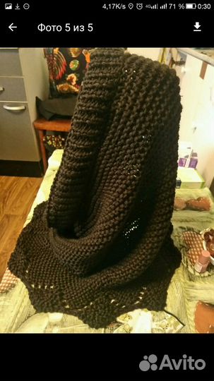 Новый ажурный капор снуд,шапка,головной убор