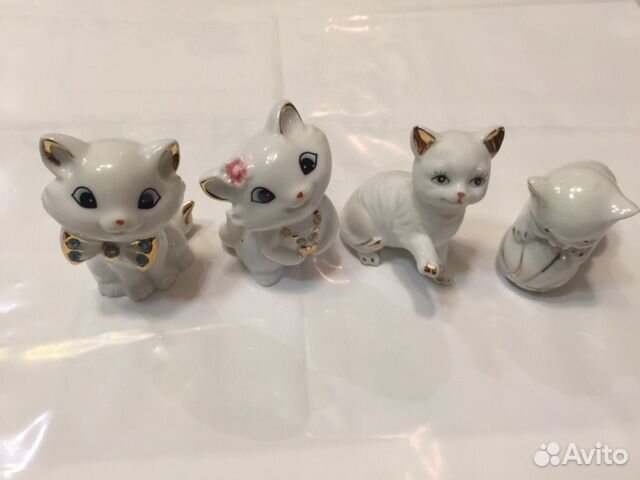 Статуэтки фарфоровые котят