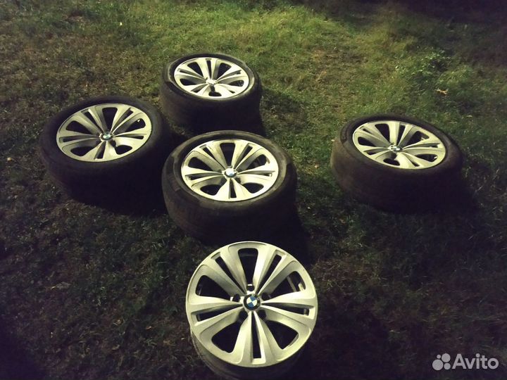 Колёса литые с резиной бмв 4 шт + диск bmw f01