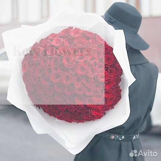 101 Роза Букеты Цветы Доставка Розы