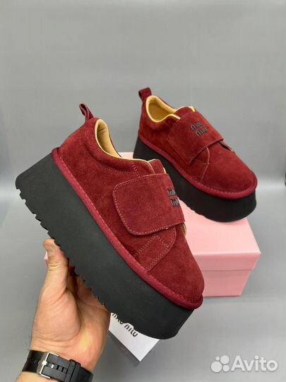 Кеды miu miu на липучке