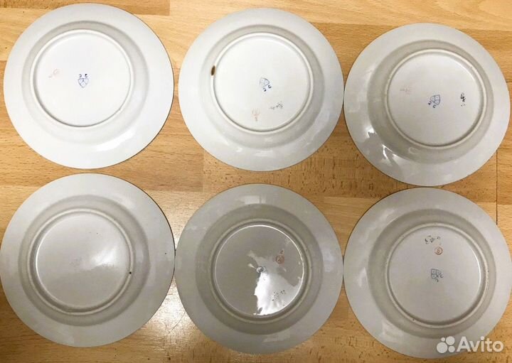 Тарелки 2С - 6 шт. Цена за всё СССР Диаметр: 18 см