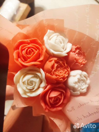 Букет из мыла и воска