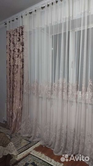 Комплект шторы и тюль бу