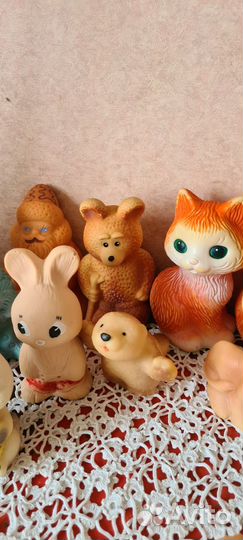 Резиновые игрушки СССР пакетом. на доставке