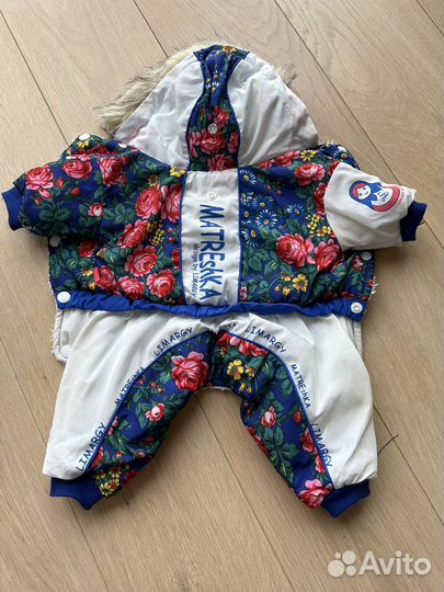 Зимний комбинезон для маленькой собаки