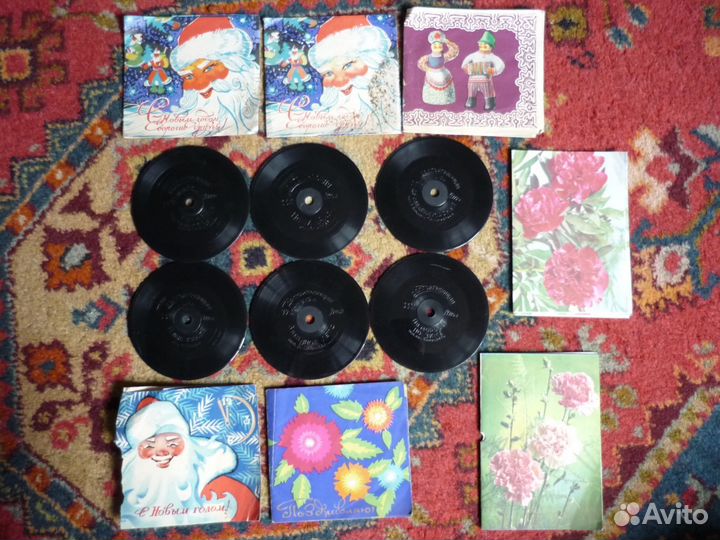 Мини-диски грампластинки СССР диметр 10 см