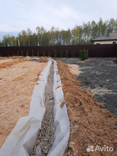 Землякопы.Дренаж,ливнёвка,отмостка