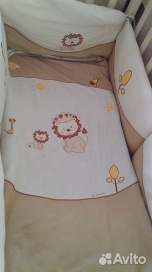 2 комплекта постельного белья Feretti + бампер