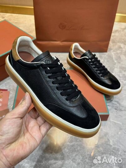 Кеды мужские Loro Piana Tennis Walk цвет чёрный