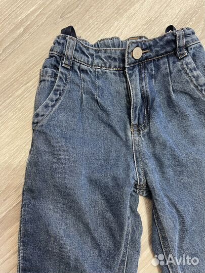 Джинсы для девочки mom