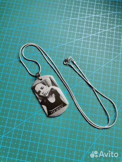 Жетон с гравировкой (фото+надпись)