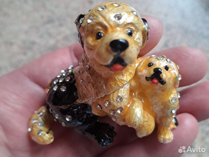 Мини шкатулочка собачки